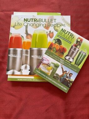 Nutribullet Life Changing Recipes Hardcover & User Guide Book Set